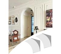 Kanduo Drywall Arch Semi-Circular Foam Archway mouldings, Suitable for Door Frames, hallways and porches, Set of 2 (29x29x29cm)