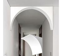 Kanduo Drywall Arch Semicircular Door Arch Decorative mouldings, paintable pre-Formed Foam Material, Easy to Install, 2 Pieces(35x35x35cm/13.8x13.8x13.8")