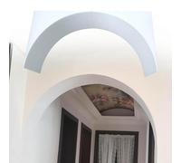 Kanduo Drywall Arch Semicircular Foam Decorative Arch Moulding, White Arch Moulding and Corner Arch Moulding, 2 Pieces,24x24x24cm