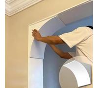 Kanduo Drywall Arch White Door Arch Corner mouldings (semicircular), Living Room Lintel mouldings, Curved Support mouldings, 2 Pieces(36x36x36cm/14.2x14.2x14.2")