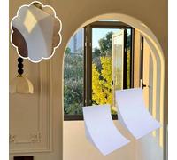 Kanduo Drywall Arch White Door Arch Frame Corner Arch, Curved Support Moulding, Foam Decorative Door Arch Trim, 2 Pieces,24x24x24cm