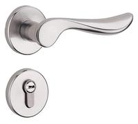 KAnduo Entry Door Handles Lock, Mechanical,Copper Locks,Security Set for Home Bedroom, Stainless Steel Mute Knob Lever