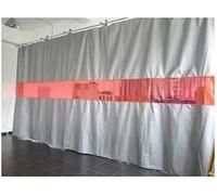 Kanduo Industrial Welding Curtains Welding Screens w/Red Transparent View Window, Welding Curtain - Divide Work Areas，for Warehouse, Workshop(5X3 M/16.4x9.8 ft)