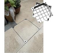 Kanduo invisible manhole cover Stainless steel invisible manhole cover,embedded manhole cover and frame,Commercial Recessed Sewage Basin Cover(5cm,80 * 80cm/31.5 * 31.5in)