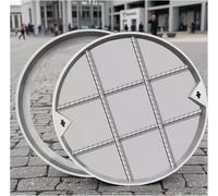 Kanduo invisible manhole cover Stainless steel invisible manhole cover,Recessed Block Paving Manhole Cover,for Patios Garden School Courtyards(30 * 30cm/11.8 * 11.8in)