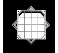 Kanduo invisible manhole cover Stainless steel invisible manhole cover,Recessed Manhole Cover & Frame,Invisible Flush-Fit Design Sewage(8cm,40 * 40cm/15.7 * 15.7in)