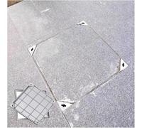 Kanduo invisible manhole cover Stainless Steel Manhole Cover And Frame,Invisible Design Embedded Manhole Lid, for Garden School(8cm,60 * 60cm/23.6 * 23.6in)