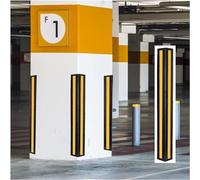 Kanduo JSY Wall Corner Guard For Parking Garages, Reflective Wall Corner Protector With Yellow Strips Garage Wall Protector (Color : Yellow, Size : 4pcs-80cm)