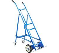 Kanduo Oxygen Cylinder Rack 39.4 IN Steel Foldable Cylinder Tank Rack for Laboratory/School, Indoor Outdoor Gas Cylinder Fixed Rack(Blue)