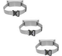 Kanduo Oxygen Cylinder Rack Heavy Duty Gas Cylinder Mount Bracket 1 2 3 4 5 Pcs, Hospital/Commercial/Domestic Propane Tank Holder Rack(Grey,3pcs)