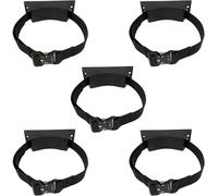 Kanduo Oxygen Cylinder Rack Heavy Duty Gas Cylinder Mount Bracket 1 2 3 4 5 Pcs, Hospital/Commercial/Domestic Propane Tank Holder Rack(Schwarz,5pcs)