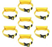 Kanduo Oxygen Cylinder Rack Oxygen Acetylene Tank Bracket Medical/Commercial/Home, Gas Cylinder Rack Holder Storage Organizer with Screw/Strap(Yellow,7pcs)