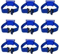 Kanduo Oxygen Cylinder Rack Propane Tank Mounting Bracket Strap - Set Of 1 3 5 7 9 11 13 15, Portable Oxygen Tank Wall Mounted Holder(Blue,9pcs)