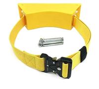 KanDuo Oxygen Tank Holder Oxygen O2 Holder Cylinder Tank Plastic Bracket, Wall Mounted Oxygen Cylinder Fixing Stand, Propane Tank Holder Mount with Screws & Adjustable Chains(Yellow)