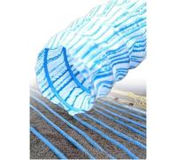 Kanduo Perforated French Drain Pipe Flexible Underground Drainage Pipe, Flexible Tube, Suitable for Construction Sites/Sports Fields,6m