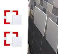 Kanduo Plumbing Access Door Access Panel, 2 Pcs Self-Adhesive Access Panel Plastic Cover for Bathroom, Flat Reinforced Plumbing Wall Hole Hatch(200x200mm/7.8x7.8in)