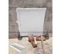Kanduo Plumbing Access Door Access Panel Aluminum Access Panels for Indoor Outdoor, Waterproof Crawl Space Access Hatch Loft Hole Cover(25x25cm/9.8x9.8in)