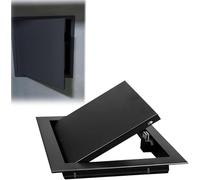 Kanduo Plumbing Access Door Access Panel，Black Click Fit Wall Access Panel for Drywall, Metal Shower Magnetic Door Inspection Hatch Plate(40x40cm/15.7x15.7in)