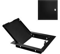 Kanduo Plumbing Access Door Access Panel Black Magnetic Access Door, Galvanized Steel Access Panel Aluminum Frame(35x35cm/13.8x13.8in)