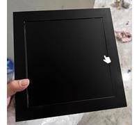 Kanduo Plumbing Access Door Access Panel Click Open Access Panel Black Door, Aluminum Valve Wall Hole Cover Inspection Hatch(25x25cm/9.8x9.8in)