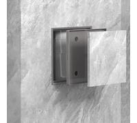 Kanduo Plumbing Access Door Access Panel，Concealed Wall Tile Access Panel, Plastic Easy Access Doors Removable, Easy to Install(Grey,15x20cm/6x7.9in)