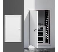 Kanduo Plumbing Access Door Access Panel Electrical Door White, Lockable Air Conditioning Inspection Hidden Aluminium(40x70cm)