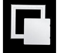 Kanduo Plumbing Access Door Access Panel Self Adhesive Wall Access Panel Door for Shower, Conceals Electric Meter Hole Cover(Silver,150x150mm/6x6in)