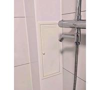 Kanduo Plumbing Access Door Access Panel Shower Valve Access Panel Crawl Spaces Door, Plumbing Wall Access Hatch Service Plate(15x15cm/6x6in)