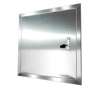 Kanduo Plumbing Access Door Access Panel Stainless Steel BBQ Access Door Indoor/Outdoor Use, Push Click Attic Access Panel Hole Cover(25x25cm)