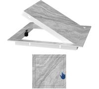 Kanduo Plumbing Access Door Access Panel Wall Wood Grain Access Panel, Concealed Access Hatch Door with Click Open/Close(B,20x30cm/7.8x11.8in)