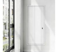 Kanduo Plumbing Access Door Access Panel White Metal Access Door Panel with Keys Locks, Air Conditioner Access Panel Soundproof Door(40x60cm/16x24in)