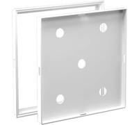 Kanduo Plumbing Access Door Hidden Embedded Tile Access Panel Door，PVC Access Hatch Cover for Ceiling Wall Drywall Flush Mount Inspection Door Plate(White,15x15cm (5 7/8"x5 7/8"))