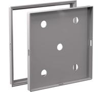 Kanduo Plumbing Access Door Hidden Embedded Tile Access Panel Door，PVC Access Hatch Cover for Ceiling Wall Drywall Flush Mount Inspection Door Plate(Grey,16x16cm (6 1/4"x6 1/4"))