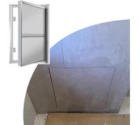 Kanduo Plumbing Access Door Magnetic Access Panel for Tile Wall，Concealed Tileable Inspection Door Hatch Aluminum Access Plate Cover(16x24in (40x60cm))