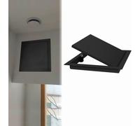 Kanduo Plumbing Access Door Magnetic Wall Hole Cover Access Doors，Black Concealed Access Panel Inspection Door，Aluminum Frame Ceiling Cover Plate(400x400mm/16x16in)