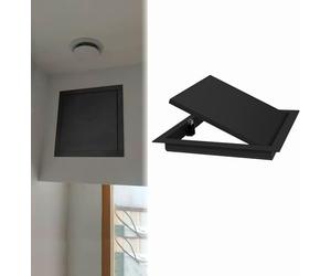 Kanduo Plumbing Access Door Magnetic Wall Hole Cover Access Doors，Black Concealed Access Panel Inspection Door，Aluminum Frame Ceiling Cover Plate(300x300mm/12x12in)