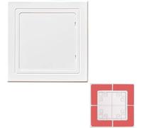 Kanduo Plumbing Access Door Plastic Access Door Hatch with Snap，Self Adhesive Wall Hole Cover Panel，Flush Mount Ceiling Cover Plate(White,150x200mm (5.9x7.9in))