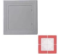 Kanduo Plumbing Access Door Plastic Access Door Hatch with Snap，Self Adhesive Wall Hole Cover Panel，Flush Mount Ceiling Cover Plate(Grey,200x300mm (7.9x11.8in))