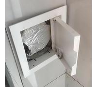 Kanduo Plumbing Access Door Recessed Ceiling/Wall Hole Cover Inspection Door Plate for Bathroom, Loft, Vent Plumbing Access Panel(25x25cm/9.8x9.8in)
