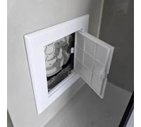 Kanduo Plumbing Access Door Small Access Panel White，Self Adhesive Wall Hole Cover，Plumbing Cables Access Hatch(150x200mm (5.9x7.9in))