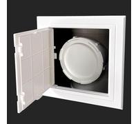 Kanduo Plumbing Access Door Small White Access Panel for Shower Plumbing，Plastic Self Adhesive Inspection Panels Hatch，Snap-on Wall Hole Cover Plate(200x300mm (7.9x11.8in))