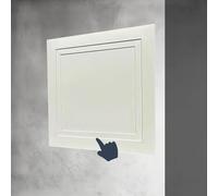 Kanduo Plumbing Access Door Spring Loaded Access Panel, Drywall Wall Hole Cover Access Door for Plumbing, Inspection Door Hatch(Warm White,10x10cm/4x4in)