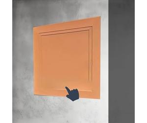Kanduo Plumbing Access Door Spring Loaded Access Panel, Drywall Wall Hole Cover Access Door for Plumbing, Inspection Door Hatch(Original Wood,45x45cm/18x18in)