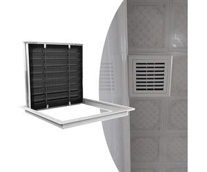 Kanduo Plumbing Access Door Vent Systems Access Panel for Attic Ceiling Drywall，Louvered Inspection Hatch Wall Hole Cover，Easy to Open(55x55cm(22x22in))