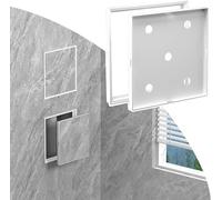 Kanduo Plumbing Access Door Waterproof Access Panel for Tile Wall，Flush Mount Plastic Access Door for Bathroom Shower，Snap in Inspection Service Hatch(White,12x12cm (4 3/4"x4 3/4"))