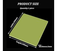 Kanduo PU Polyurethane Board, Wear and Oil Resistant Insulation Sheet Sealing Buffer Material for DIY and Construction 2 Pack(2mm)