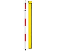 Kanduo Red Aluminum Survey Pole Telescopic Aluminum Prism Pole Survey Rod, Adjustable Construction(300cm/118.11in)