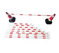 KAnduo Retractable Traffic Cone Bars Retractable Traffic Cone Connecting Pole, 10 pack, for traffic roads, parking lots, community management