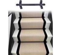 Kanduo Stair Carpet Runner Bars Stair Carpet Rods, Stair Slide Hollow Rods, Black Stair Carpet Rod Set for Hallway, Cinema, Residential carpet pole(55cm/21.7in/1.8ft)