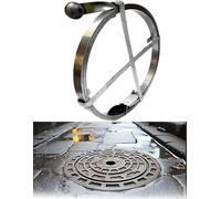 Kanduo Steel Tape Drain Cleaning Tool Manual Drain unblocker, Steel Cable for Drain Cleaning, Suitable for Septic Tanks and Outdoor Sewage Pipes(2.5cm,L 10m)